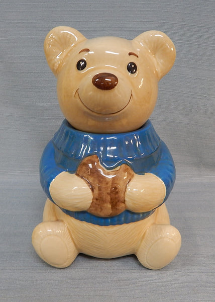 Vintage Metlox Blue Bear Cookie Jar