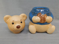 Vintage Metlox Blue Bear Cookie Jar