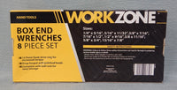 Work Zone 8-Piece SAE Box End Wrenches Set - Brand New!