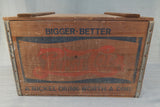 Vintage Pepsi-Cola A Nickel Drink - Worth A Dime Lidded Wooden Box Crate