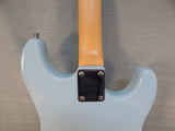 Baby Blue Sawtooth Left-Handed Electric Guitar