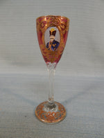 Antique Persian Ruby Cordial Aperitif Glasses- Set of 6