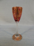 Antique Persian Ruby Cordial Aperitif Glasses- Set of 6