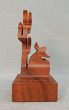 Donkey / Cowboy Wood Sculpture in the Style of Guillermo Kuhn Sanchez