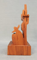 Donkey / Cowboy Wood Sculpture in the Style of Guillermo Kuhn Sanchez