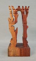 Guillermo Kuhn Sanchez Three Kings / Christ Wood Sculpture