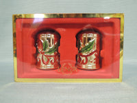 Lenox Holiday Nouveau Salt & Pepper Shakers  - Like New!