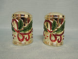 Lenox Holiday Nouveau Salt & Pepper Shakers  - Like New!