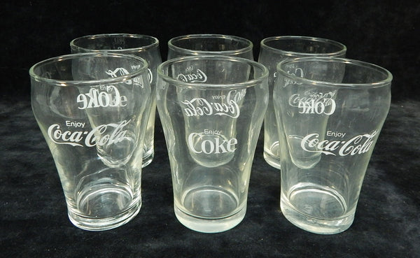 Coca-Cola 4" Fountain Glasses - Set of 6