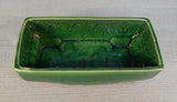 Pair of Rectangular Green McCoy Planters