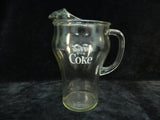 1970s Coca-Cola Pitcher with 8 Fountain Glasses