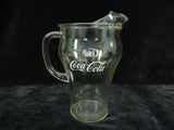 1970s Coca-Cola Pitcher with 8 Fountain Glasses