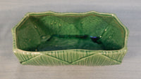 Pair of Rectangular Green McCoy Planters
