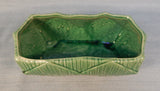 Pair of Rectangular Green McCoy Planters