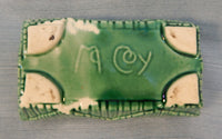 Pair of Rectangular Green McCoy Planters