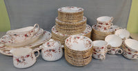 Minton "Ancestral" China Setting for 12 (as noted) Plus Serving Pieces