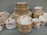 Minton "Ancestral" China Setting for 12 (as noted) Plus Serving Pieces