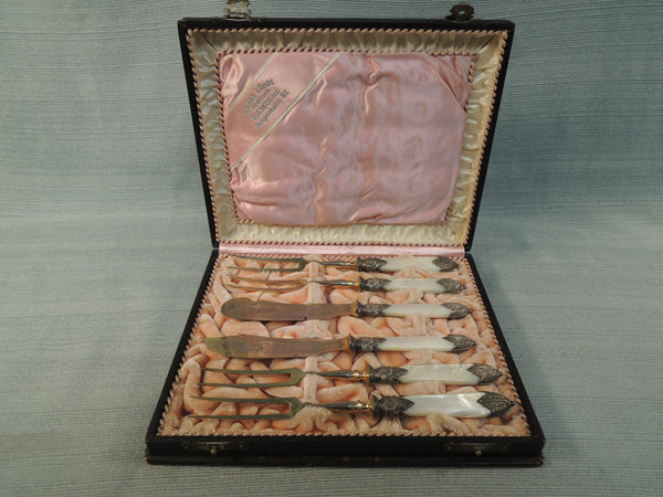 Antique German Flatware Set - 6 Pieces in Original Box