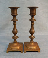 Pair of Classic Brass Candlesticks