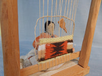 Native American Woman Weaving