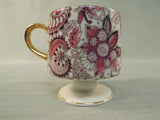 Vintage Royal Paisley Arnart 5th Ave. Pink Chintz Cups - Set of 10