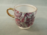 Vintage Royal Paisley Arnart 5th Ave. Pink Chintz Cups - Set of 10