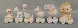 Precious Moments 1980s Animal Train for Ages Baby to 10 years - 11 Pieces