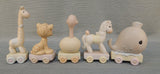 Precious Moments 1980s Animal Train for Ages Baby to 10 years - 11 Pieces