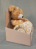 Manhattan Baby 2 Pc Rosette Plush Toy & Baby Blanket - Brand New!
