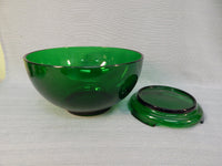 Anchor Hocking Emerald Green Punchbowl Set