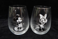 Mickey and Minnie Mouse Tumblers