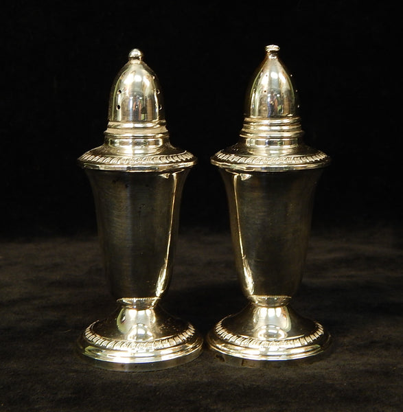 Crown Sterling Salt and Pepper Shakers - Very Good Vintage Condition