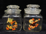 Pair of Vintage Anchor Hocking Apothecary Jars