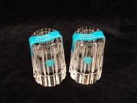 Tiffany 3" Crystal Candle Holders - Set of 2, Like New!