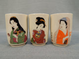 Set of 6 Portrait Teacups