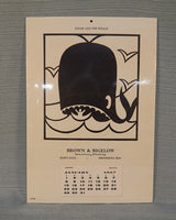 1967 Jonah and The Whale Calendar - Like New!