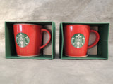 Pair of Starbucks 2016 Christmas Espresso Cups