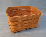 Small Slant Top Longaberger Basket with Liner
