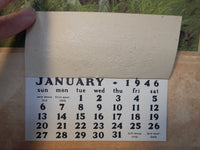 1946 The Man of Tomorrow Adelaide Hiebel Wall Calendar