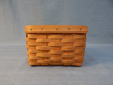 Small Slant Top Longaberger Basket with Liner