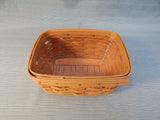 Small Slant Top Longaberger Basket with Liner