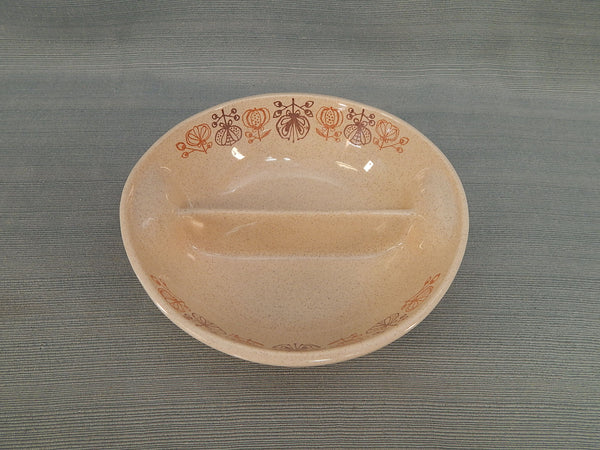 Franciscan Pomegranate Divided Bowl