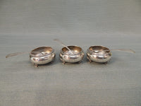 Towle Sterling Silver Salt Cellars with Spoons - Set of 3