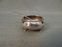 Set of 3 Towle Sterling Salt Cellars with Spoons - Good Vintage Condition