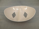 Ben Seibel for Iroquois Pottery Blue Diamond Divided Dish