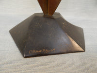 Bronze Table Sculpture by Charles Strain