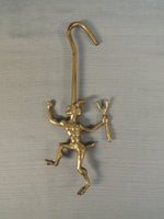 Solid Brass Devil Fireplace Damper Pull Hook