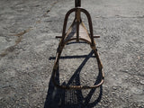 Charming Mid-Century Modern Wicker Rocking Horse