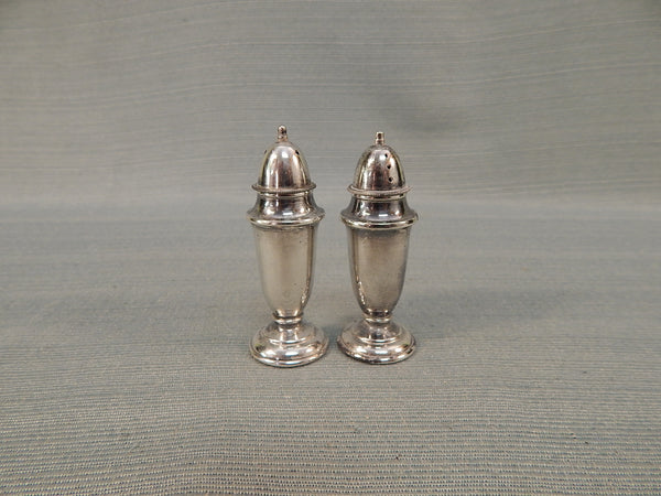 Small Sterling Salt and Pepper Shakers - Very Good Vintage Condition