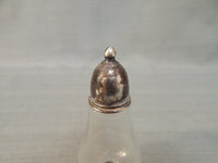 Silverplate and Crystal Salt & Pepper Shakers